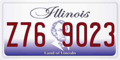 IL license plate Z769023