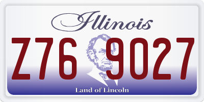 IL license plate Z769027