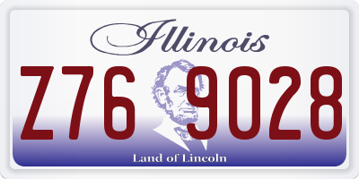 IL license plate Z769028