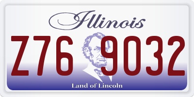 IL license plate Z769032