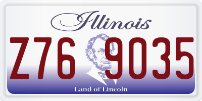 IL license plate Z769035
