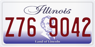 IL license plate Z769042
