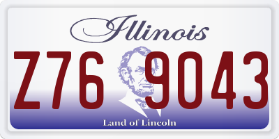 IL license plate Z769043