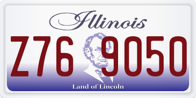 IL license plate Z769050