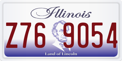 IL license plate Z769054