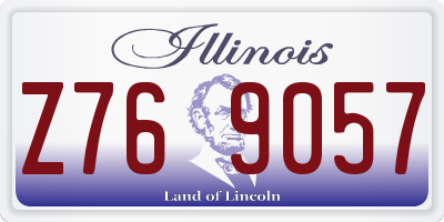 IL license plate Z769057