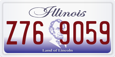 IL license plate Z769059