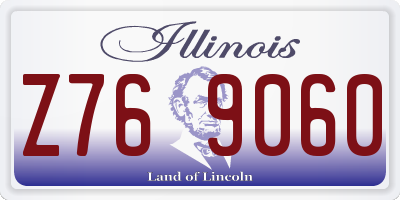 IL license plate Z769060