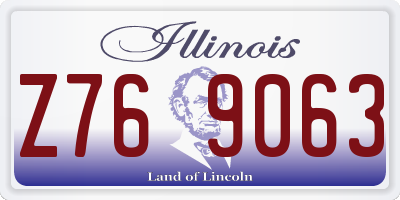 IL license plate Z769063
