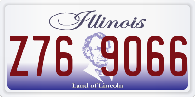 IL license plate Z769066
