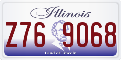 IL license plate Z769068