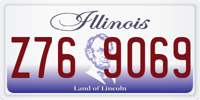IL license plate Z769069