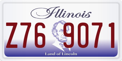 IL license plate Z769071