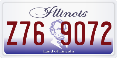 IL license plate Z769072