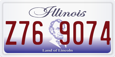 IL license plate Z769074