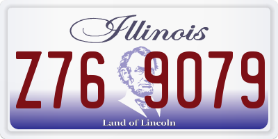 IL license plate Z769079