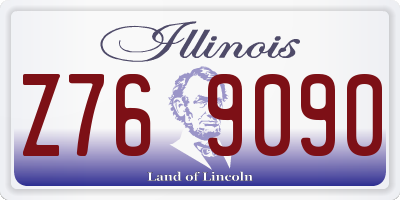 IL license plate Z769090