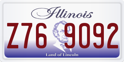 IL license plate Z769092