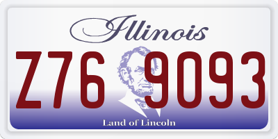 IL license plate Z769093