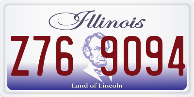 IL license plate Z769094