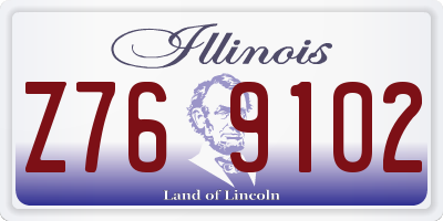 IL license plate Z769102