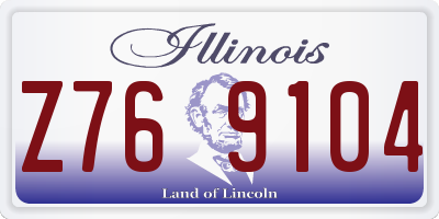 IL license plate Z769104