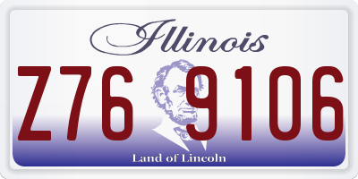 IL license plate Z769106
