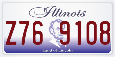 IL license plate Z769108
