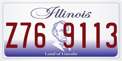 IL license plate Z769113