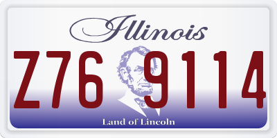IL license plate Z769114