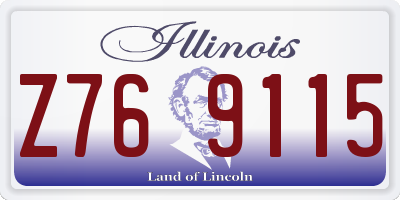 IL license plate Z769115