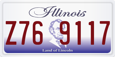 IL license plate Z769117