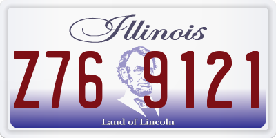 IL license plate Z769121