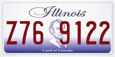 IL license plate Z769122