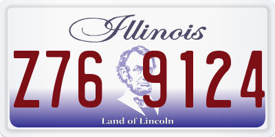 IL license plate Z769124