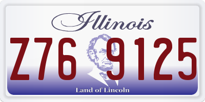 IL license plate Z769125