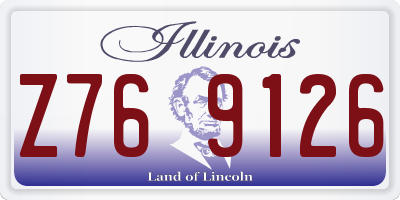 IL license plate Z769126