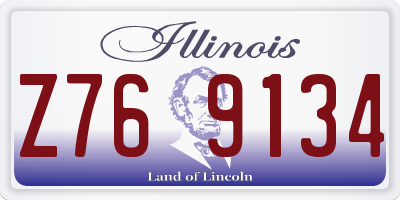 IL license plate Z769134