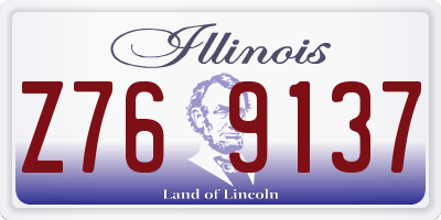 IL license plate Z769137