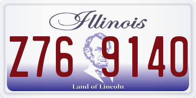 IL license plate Z769140