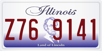 IL license plate Z769141