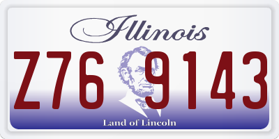 IL license plate Z769143