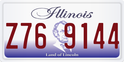 IL license plate Z769144
