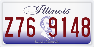 IL license plate Z769148