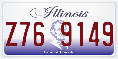 IL license plate Z769149