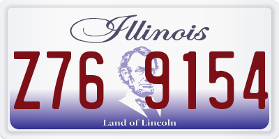 IL license plate Z769154