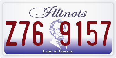 IL license plate Z769157