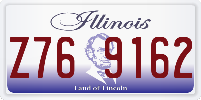 IL license plate Z769162