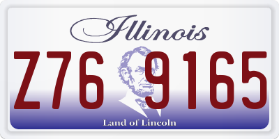 IL license plate Z769165