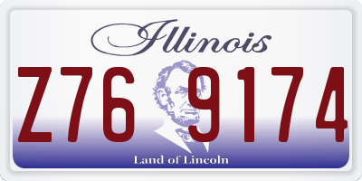 IL license plate Z769174
